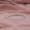 Illusion Sparkle White Tennis Bracelet