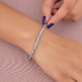 Illusion Sparkle White Tennis Bracelet
