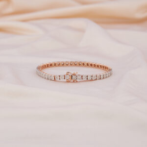 Illusion Sparkle Rose Tennis Bracelet